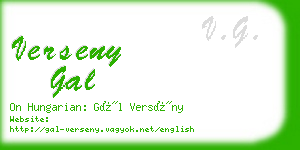 verseny gal business card